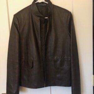 Linda Allard Ellen Tracy Leather Jacket